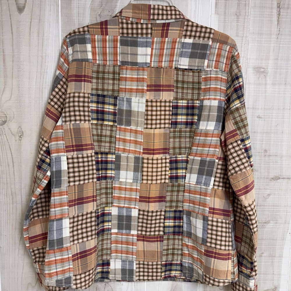J. Crew Women's Patchwork Plaid Button Down Shirt… - image 2